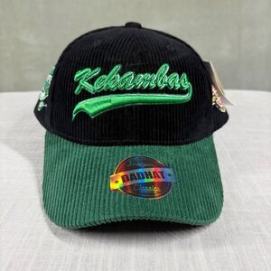 Headgear Classics Kekambas Hardball Corduroy Hat Black Green G-Baby Snapback Cap